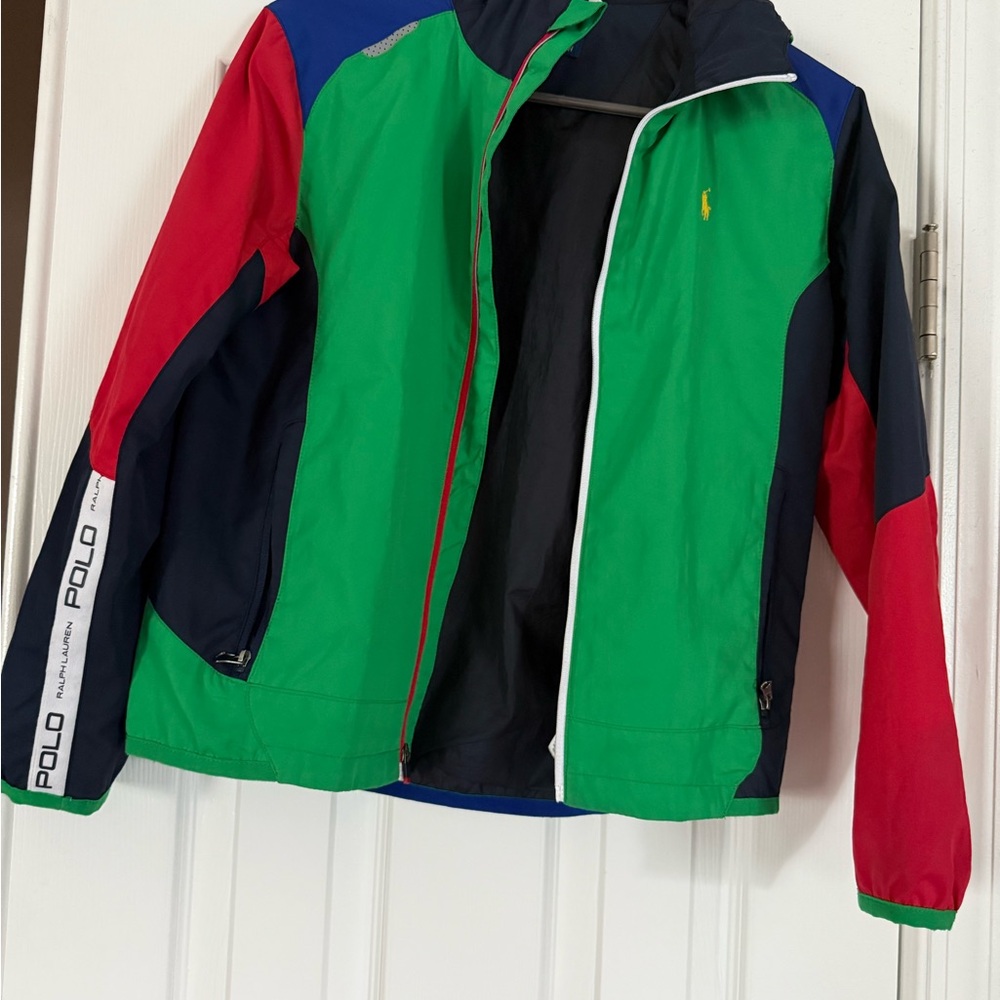 Polo by Ralph Lauren Kids Multicolor Raincoat - Green, Red, Blue
